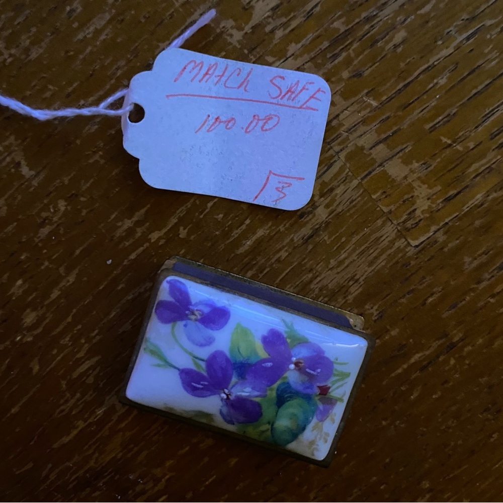 Antique Ceramic Matchbox